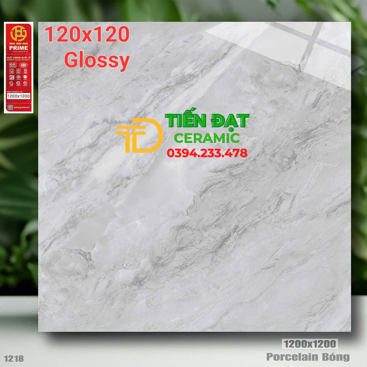 Gạch Prime Cao Cấp Giả Đá 120x120 Lát Nền Phòng Khách