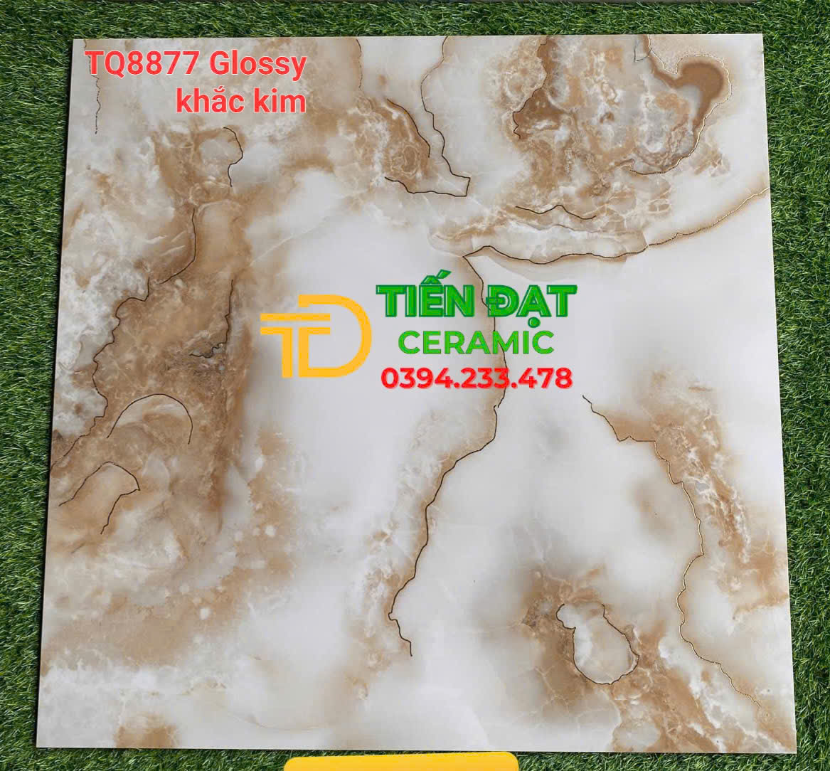 Gạch TQ 3D Lát Nền 80x80 Hoa Văn 5D Khắc Kim