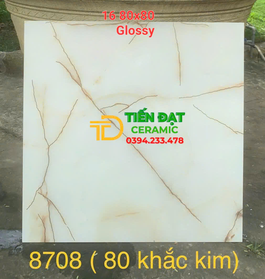 Kho Gạch Nhập Khẩu 80x80 TQ Nhũ Vàng Tại Bến Lức Long An