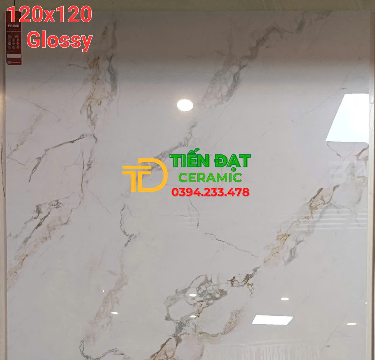 Kho Gạch Ốp Lát Prime 120x120 Bóng Kiếng Tại Miền Tây