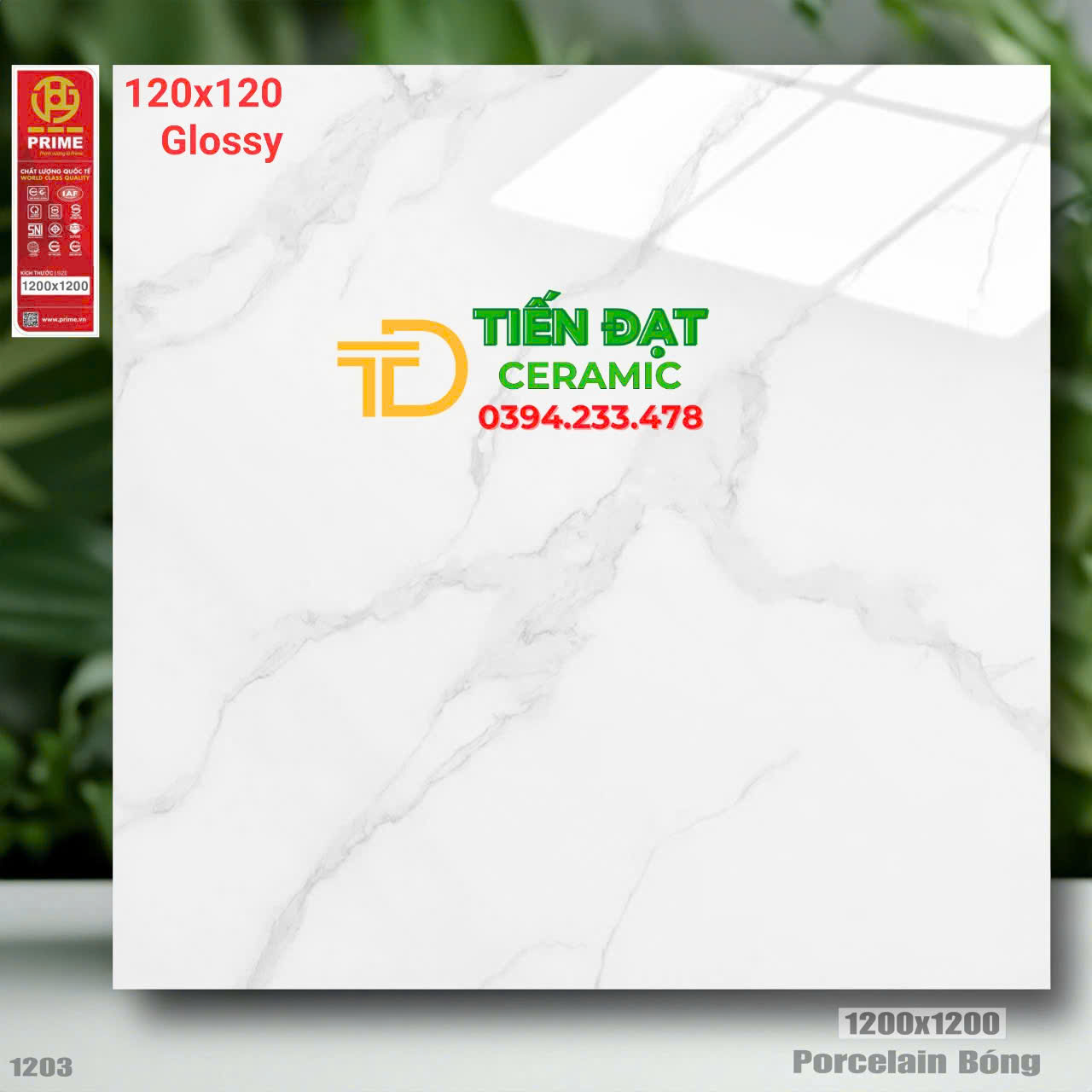 Tổng Kho Gạch Khổ Lớn 120x120 Trắng Vân Prime Tại Phú quốc