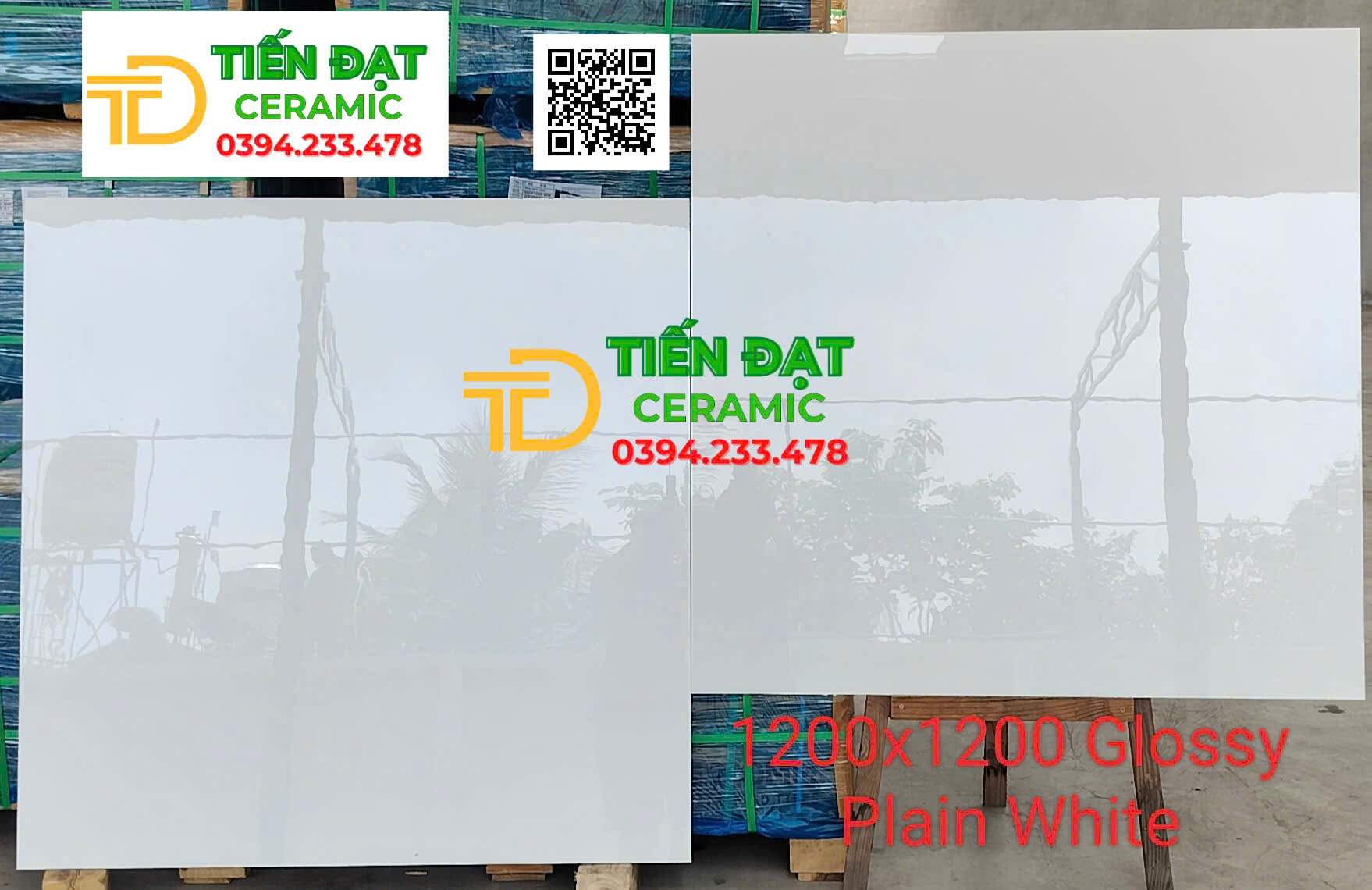 Tổng Kho Gạch Khổ Lớn Ấn Độ 120x120 Trắng Trơn Vi Tinh