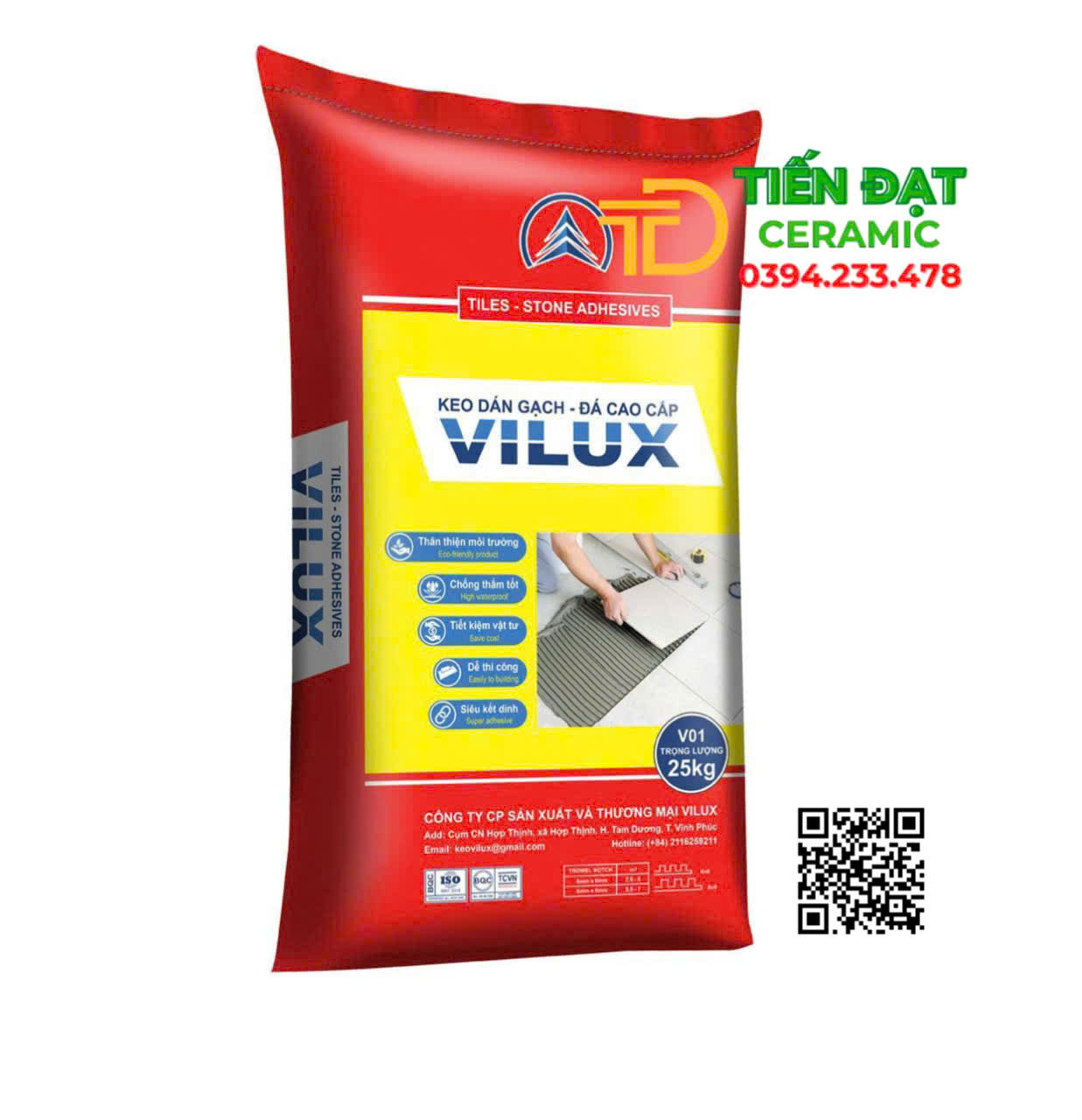 Tổng Kho Keo Dán Gạch Đá VILUX Lớn Nhất HCM