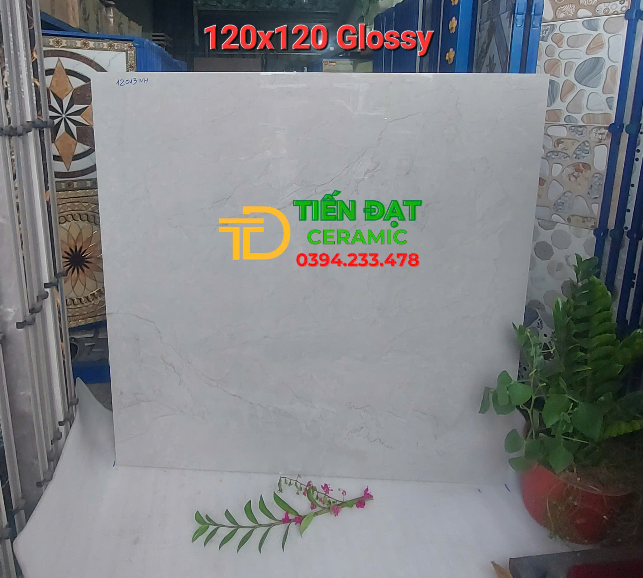 Đá Bóng Kiếng 120x120 Ốp Tường Cao Cấp Mẫu Mới