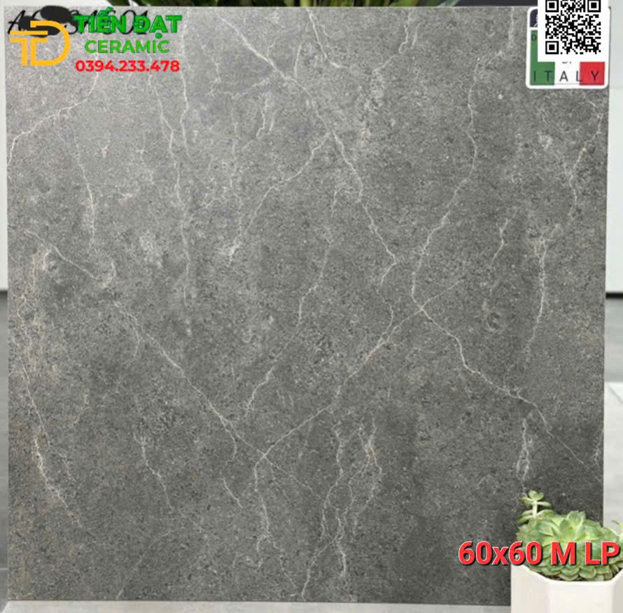 Đá Mờ Lát Nền 60x60 Xám Vân Nhẹ Mẫu Mới 