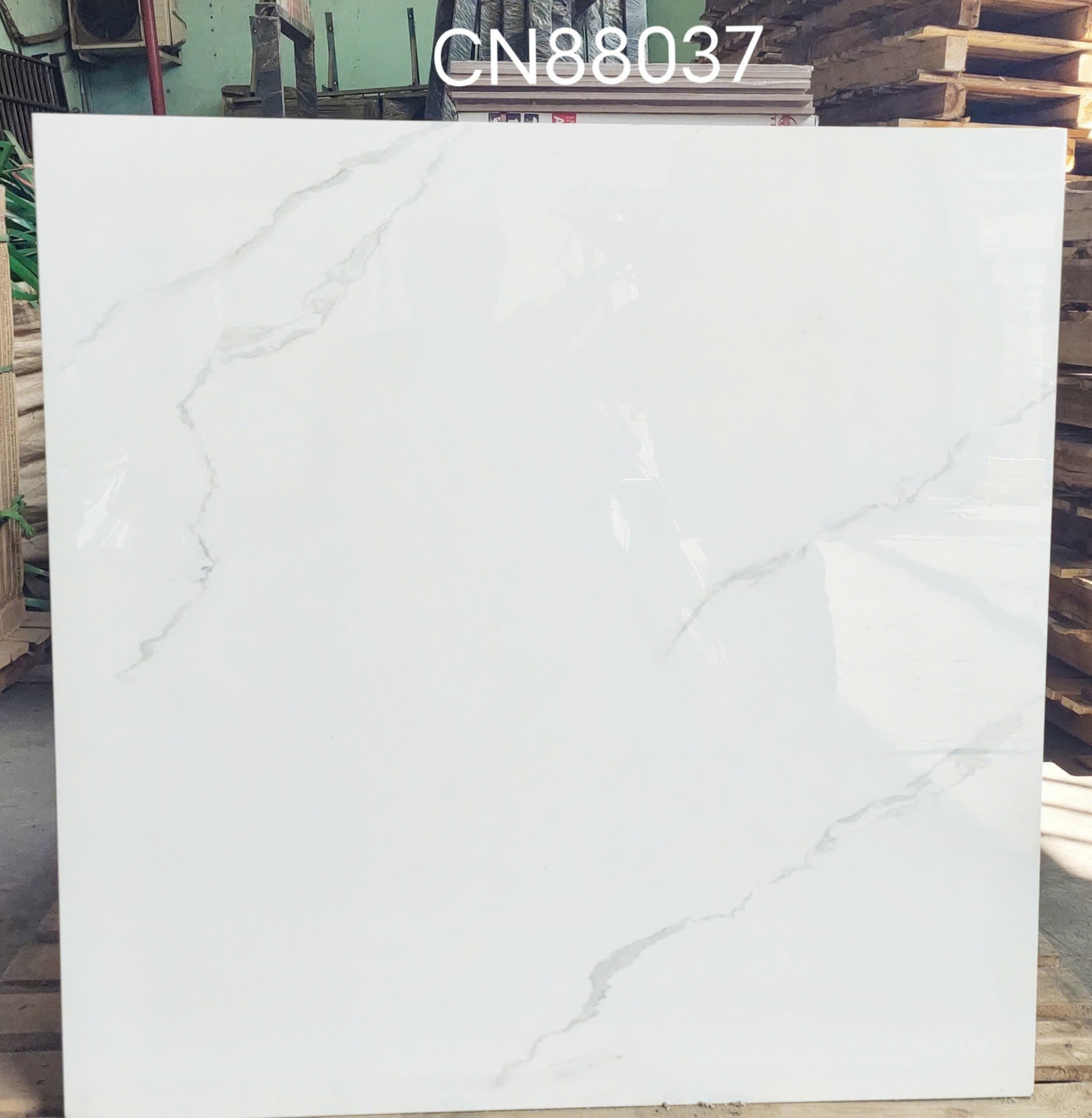 Đá Porcelain 80x80 Trắng Vân Bóng Kiếng Giá Rẻ