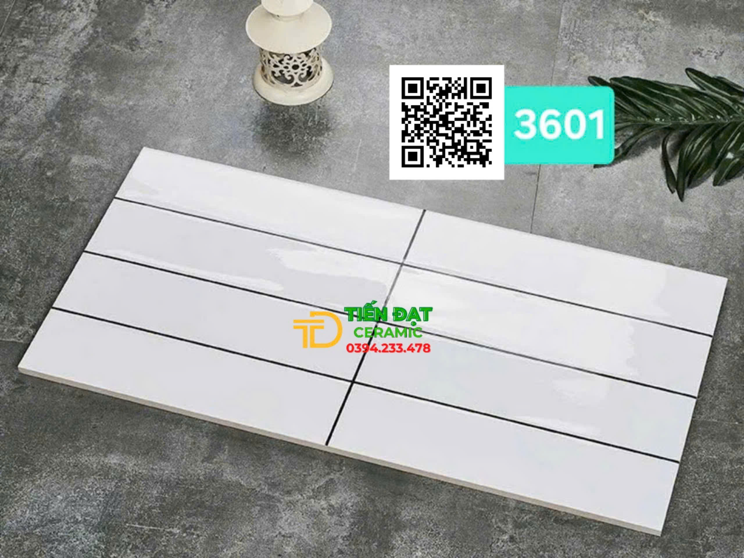 Đại Lý Gạch Ốp Lát TQ 30x60 Trắng Sọc Đúa