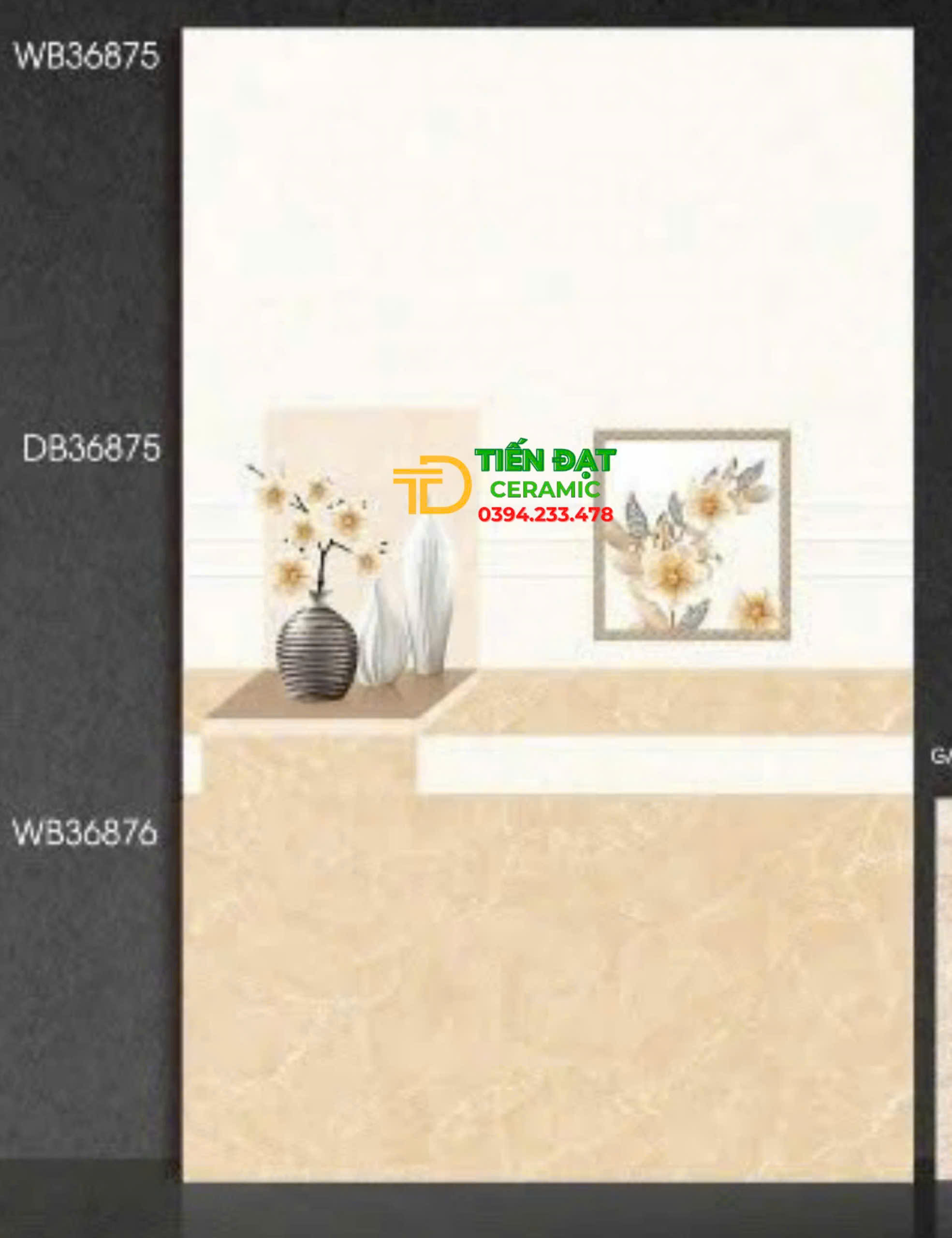 Gạch Dán Tường 30x60 Bộ Đậm Nhạt Đồng Giá 