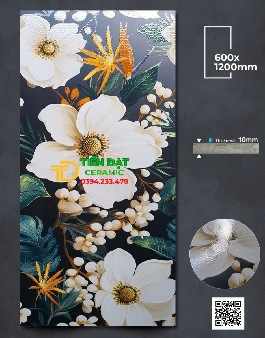 Gạch Khổ Lớn Apodio 60x120 Trang Trí Rải Hạt Họa Tiết Đẹp