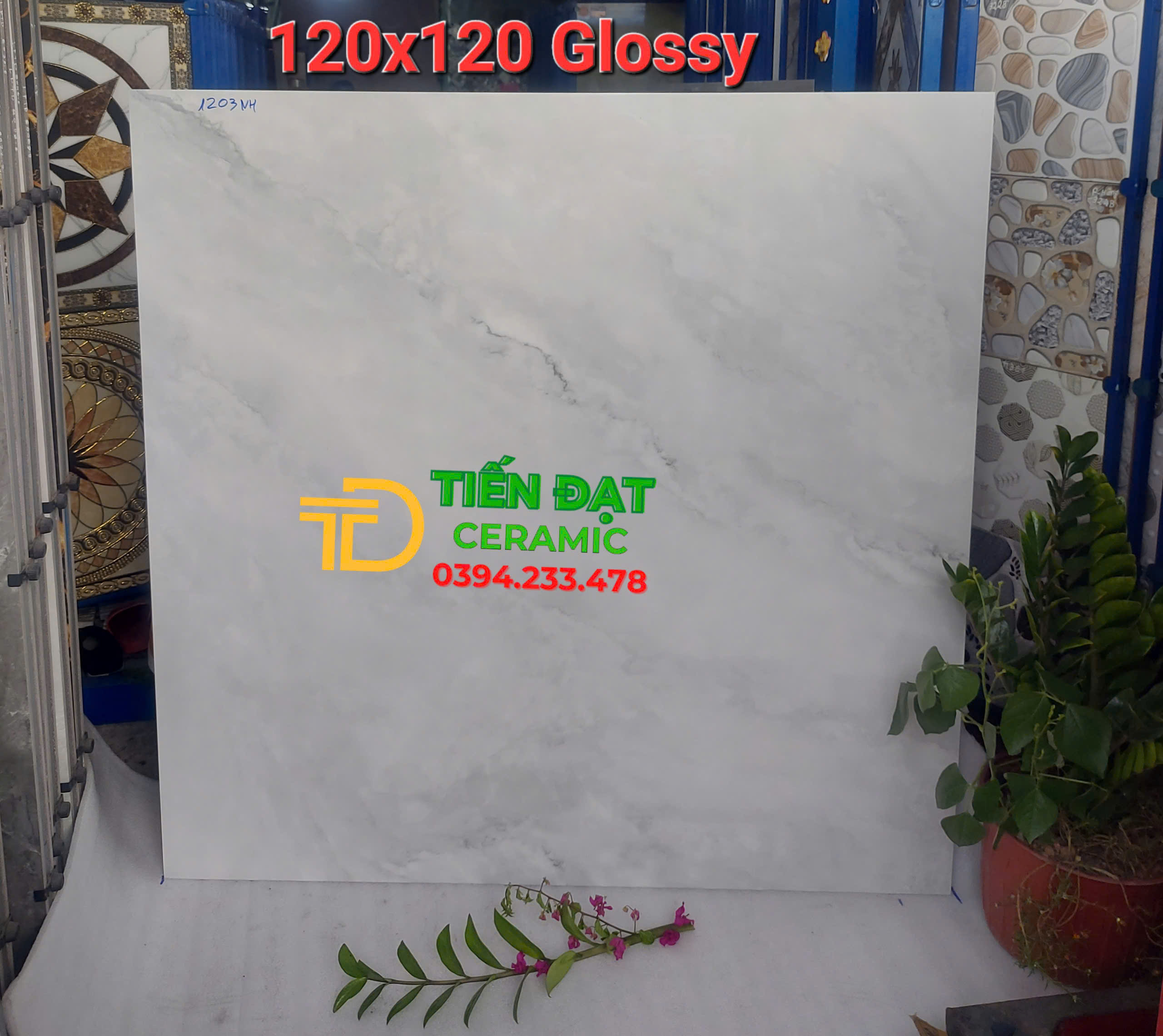Gạch Lát Nền 120x120 Khổ Lớn Vân Giả Đá Cao Cấp