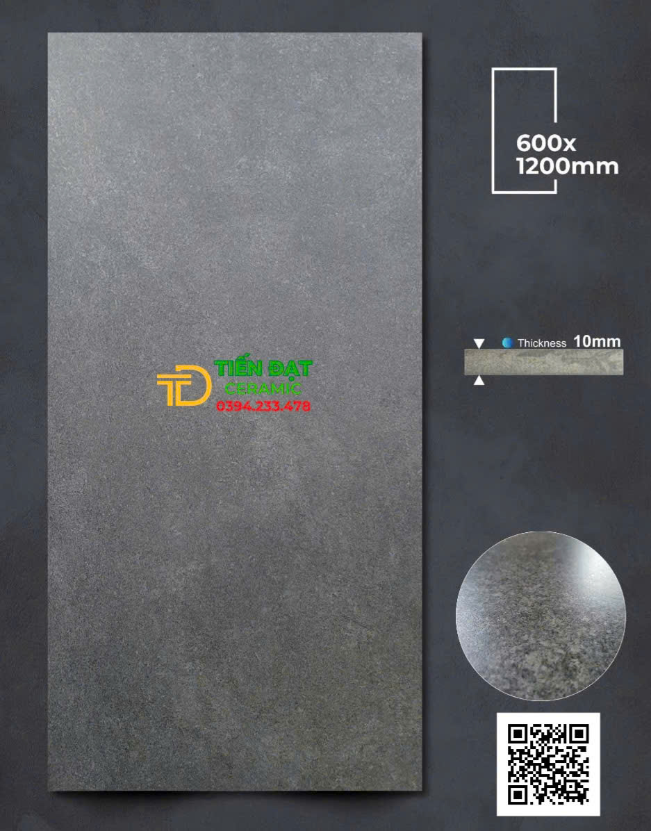 Gạch Lát Nền Apodio 60x120 Đá Mờ Tinh Thể Vân Xám Xi Măng
