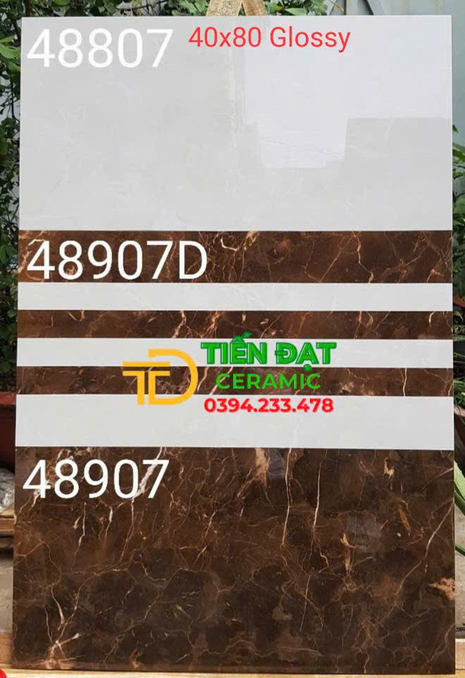 Gạch Ốp Khòng Khách 40x80 Apodio Đá Bóng Kiếng