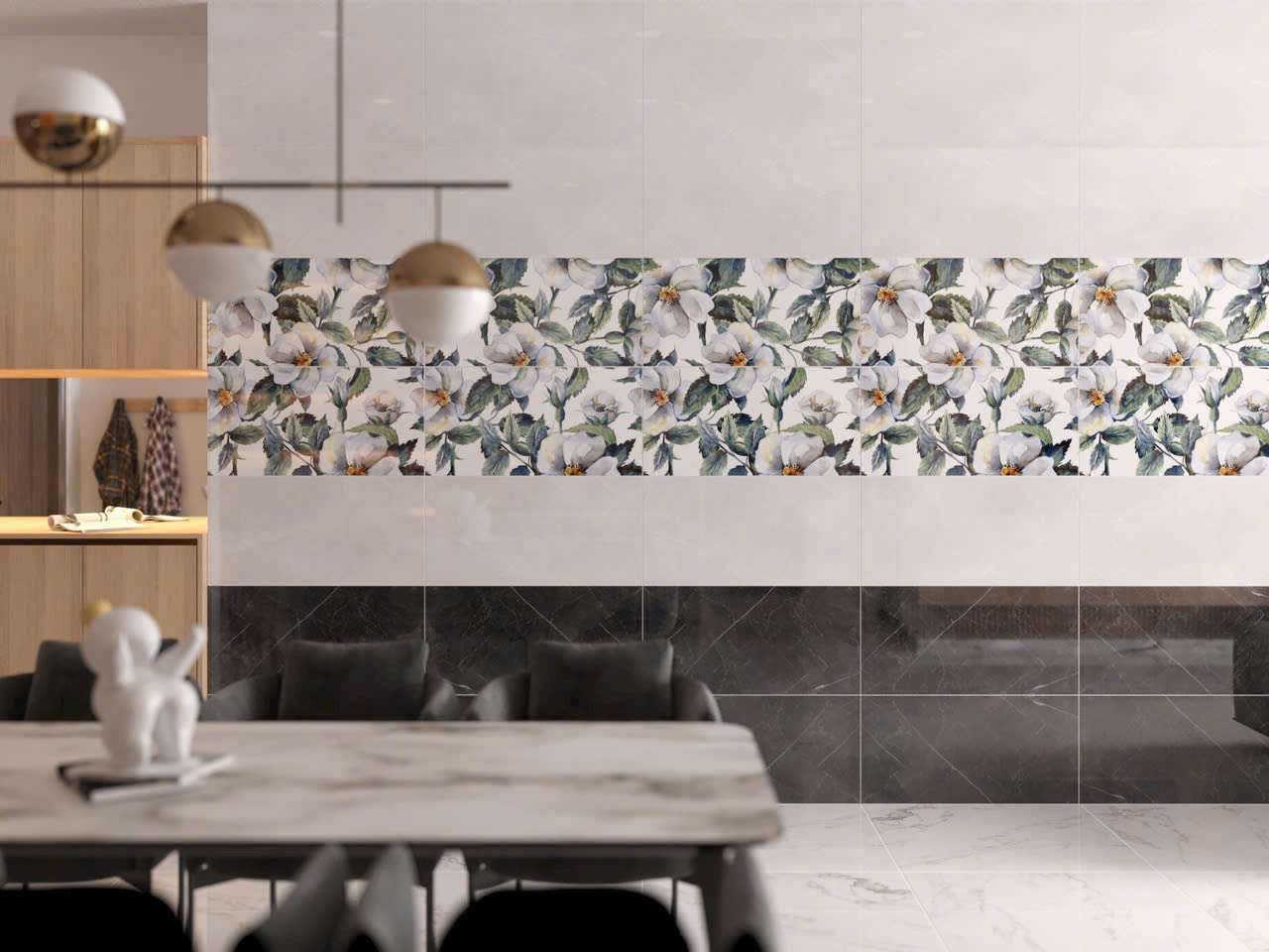 Gạch Đá Ốp Tường 40x80 Apodio Vân Xám Hoa Văn Mới Nhất