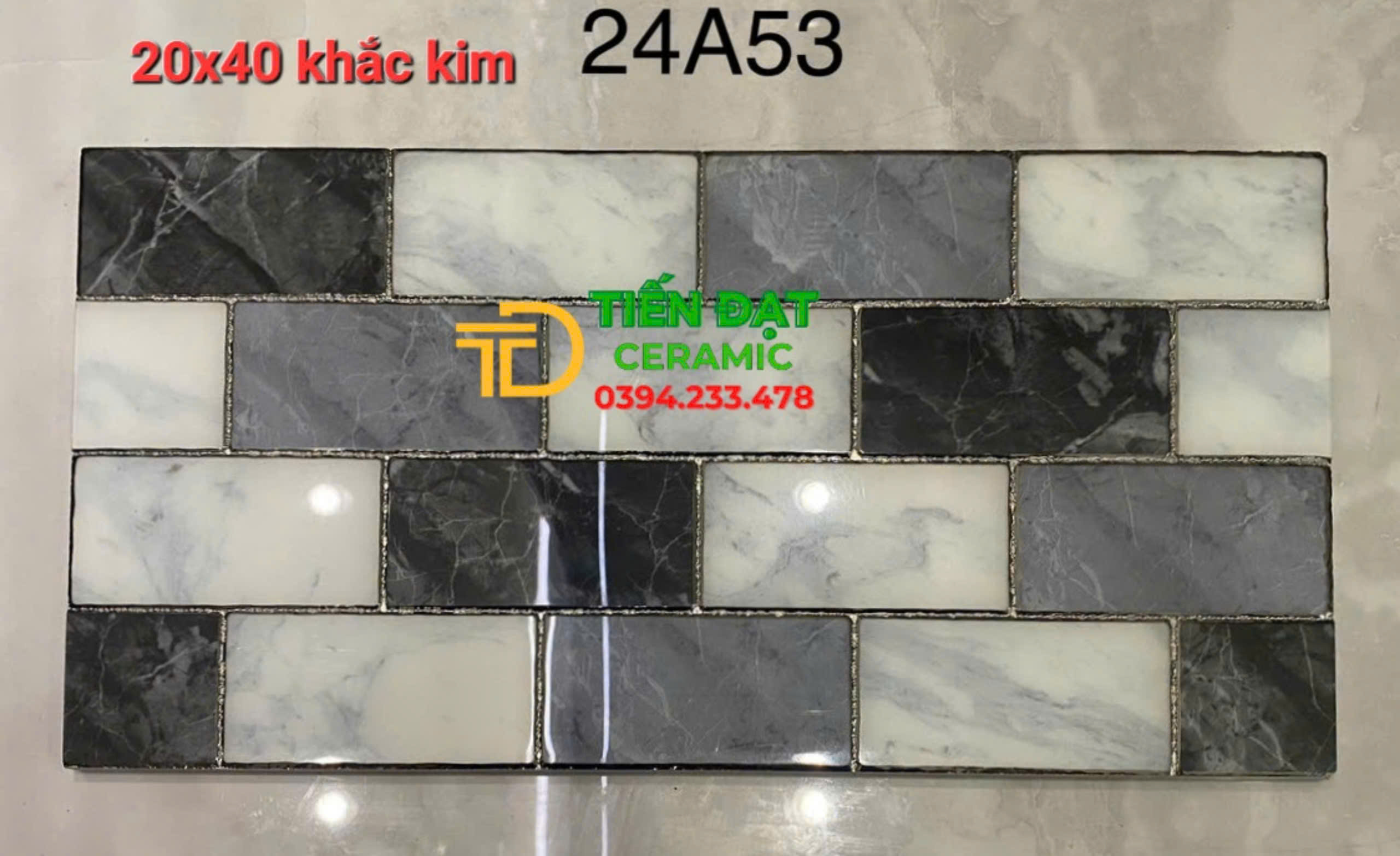 Kho Gạch Trang Trí 20x40 Khắc Kim TQ Tại Q7