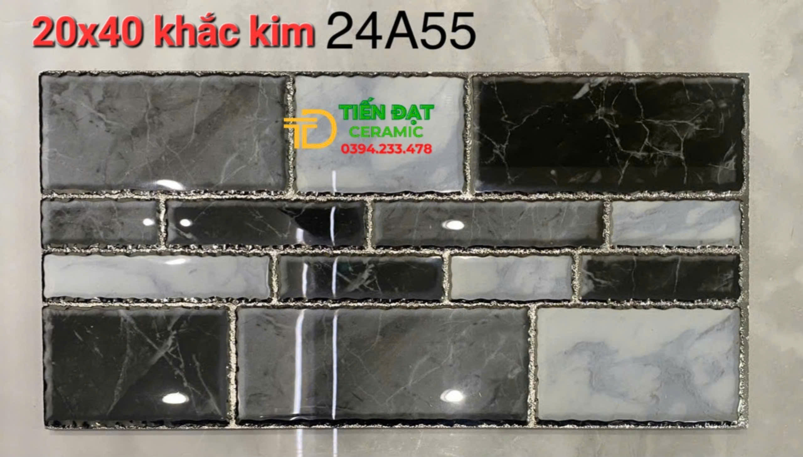 Top 582 Mẫu Gạch Trang Trí 20x40 Giả Đá Khắc Kim