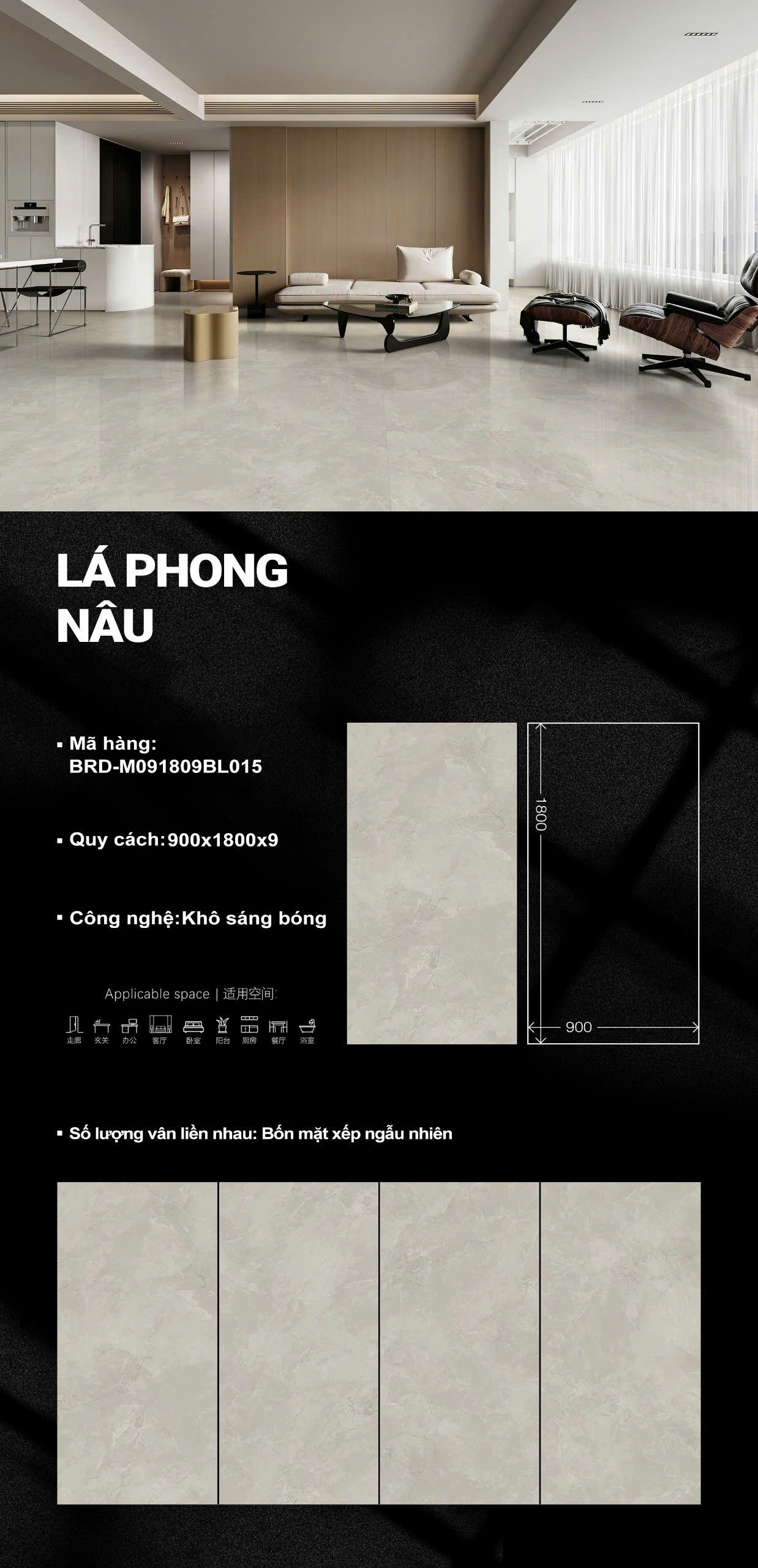 Top 583 Mẫu Gạch Bóng Kiếng 90x180 TQ Mẫu Mới Nhất