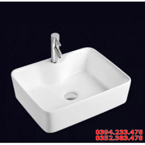 Chậu Lavabo vuông trắng 
