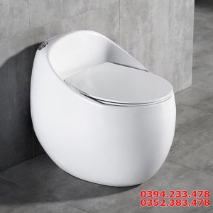 Bồn cầu trứng 1 khối cao cấp