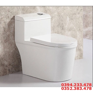 Bồn Cầu Xả Lệch Vuông 1 Khối