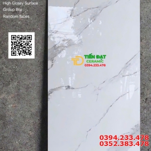 Đá Bóng Kiếng Cao Cấp 60x120 Trắng Vân Mấy Rẻ Đẹp