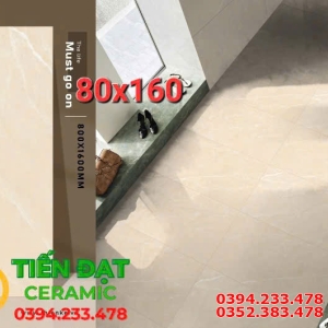 Đá Bóng Kiếng Cao Cấp 80x160 Vân Vàng Giá Rẻ