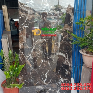 Đá Bóng Kiếng Glossy 80x160 Đen Trắng Ốp Mặt Tiền