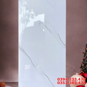 Đá Đồng Chất 40x80 Trắng Vân Khắc Kim KS4821