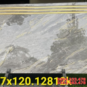 Đá Đồng Chất Granite 47x120 Nhũ Vàng Mẫu Mới Đẹp