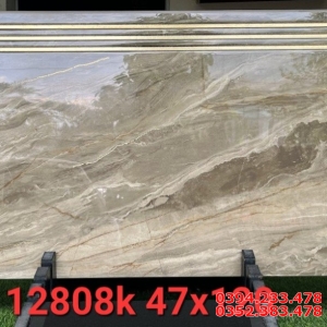 Đá Đồng Chất Ốp Lát Cầu Thang 47x120 Nhũ Vàng 