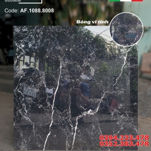 Đá Kim Cương Ốp Mặt Tiền 80x80 Apodio Trắng Vân Đen 