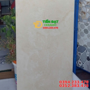 Đá Mờ Hiệu Ứng Caving 60x120 Ốp Lát Mầu Vàng Nhạt