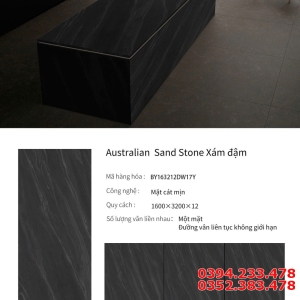 Đá Mờ Hiệu Ứng Nhập Khẩu TQ 1600x3200 Vân Xám Đá