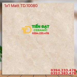 Đá Mờ Khổ Lớn 100x100 Catalan Vân Vàng Kem Ốp Lát