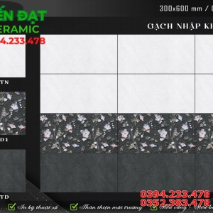 Đại Lý Gạch Ấn Độ 30x60 Vân Xám Bộ Đậm Nhạt