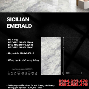 Gạch Bản To Ốp Lát 120x240 Vân Giả Đá TQ Mới Đẹp 