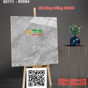 Gạch Bóng Kiếng 60x60 Vân Xám Ốp Lát Giả Đá