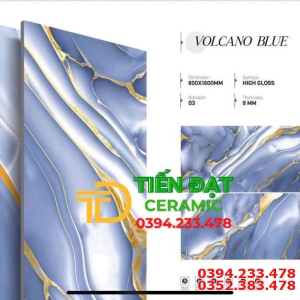 Gạch Bóng Kiếng 80x160 Xanh Trắng Vàng Ốp Lát