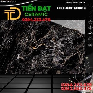Gạch Bóng Kiếng Ốp Mặt Tiền Đen Vàng Trắng 80x160
