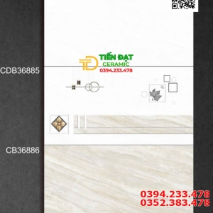 Gạch Bóng Kính 30x60 Vân Vàng Nhạt Giả Đá