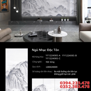 Gach Cao Cấp Bóng Kiếng 120x240 Tranh Đá Phong Cảnh Đẹp