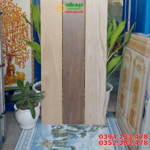 Gạch Cao Cấp Thanh Gỗ 20x120 Đá Mờ Lát Phòng Khách