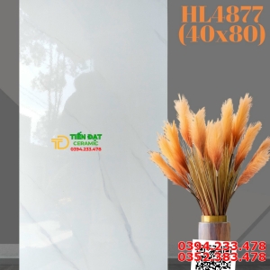 Gạch Cao Cấp TQ 40x80 Trắng Vân Mây Mẫu Mới 