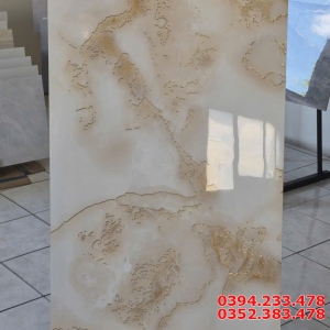Gạch Cao Cấp TQ 60x120 Vân Vàng Ánh Kim Lát Nền Biệt Thự