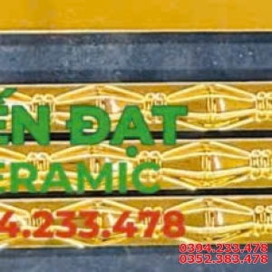 Gạch Chỉ Vàng 2x60 Viền Nổi Ốp Trang Trí Cao Cấp