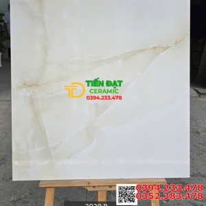 Gạch Đá Cao Cấp 80x80 Lát Biệt Thự Vân Vàng Nhạt 