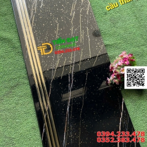 Gạch Đá Cầu Thang 47x120 Khắc Kim Nhũ Vàng Rải Hạt