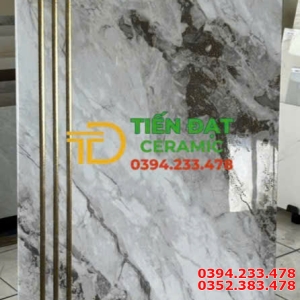 Gạch Đá Granite TQ 47x120 Ốp Bậc Cầu Thang Khắc Vàng 