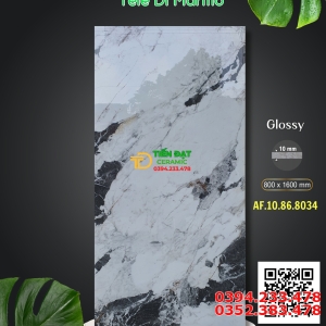 Gạch Đá Lát Nền 80x160 Trắng Vân Đen Bóng Kiếng