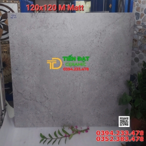 Gạch Đá Mờ Khổ Lớn 120x120 Lát Phòng Khách Cao Cấp