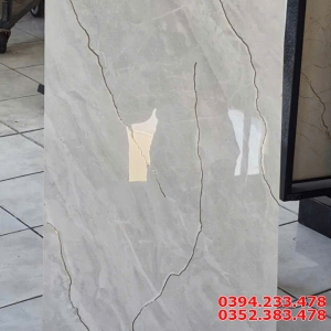 Gạch Đá Thạch Anh 40x80 Nhũ Vàng Ốp Phòng Ngủ